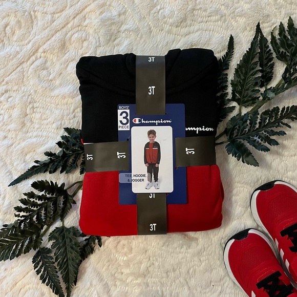 Champion Other - CHAMPION Hoodie, Tee & Jogger Set, size 3T, NWT